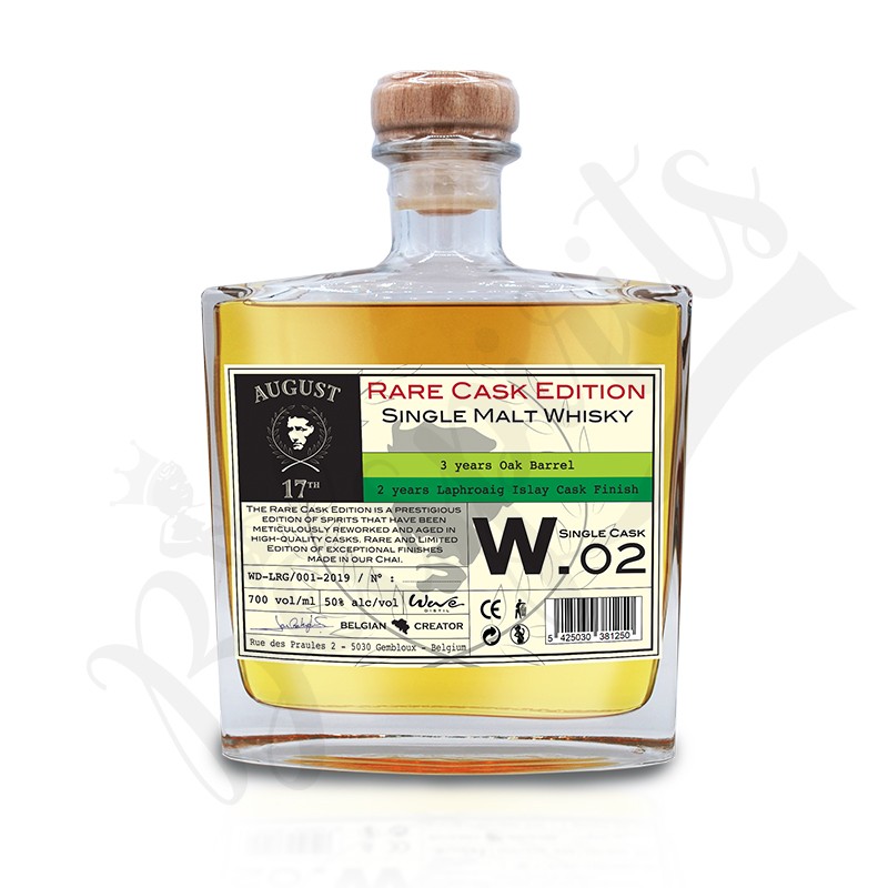 August 17th Whisky Rare Cask W.02 - Finition Laphroaig