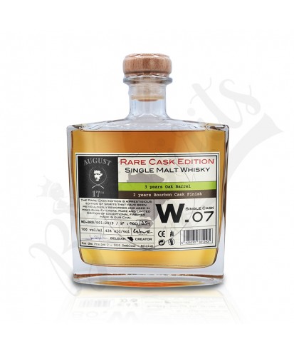 August 17th Whisky Rare Cask W.07 - Finition Bourbon