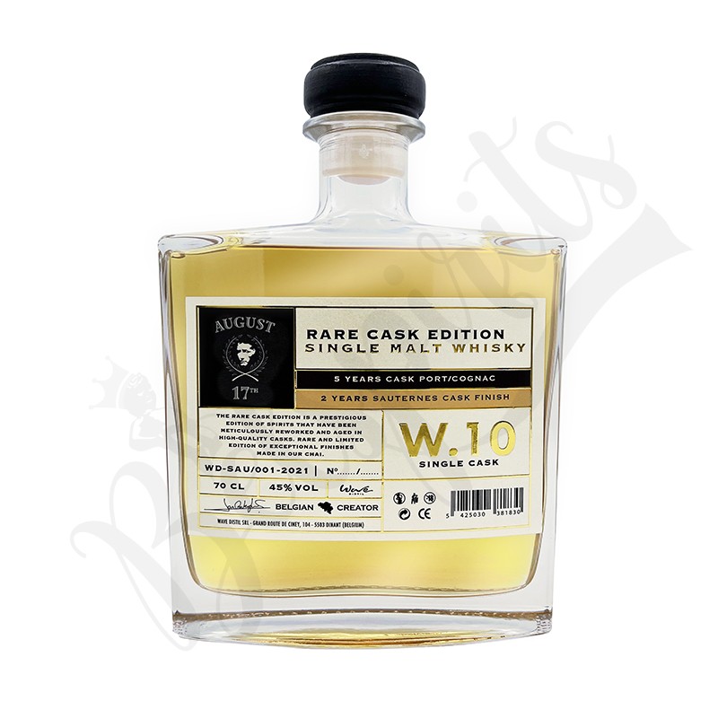 August 17th Whisky Rare Cask W.10 - Finition Sauternes