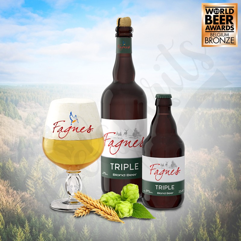 Fagnes Triple - 33 cl - Bière blonde triple belge - Belspirits