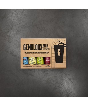 Gembloux Beer Discovery Box - 4 x 33 cl + 1 glass