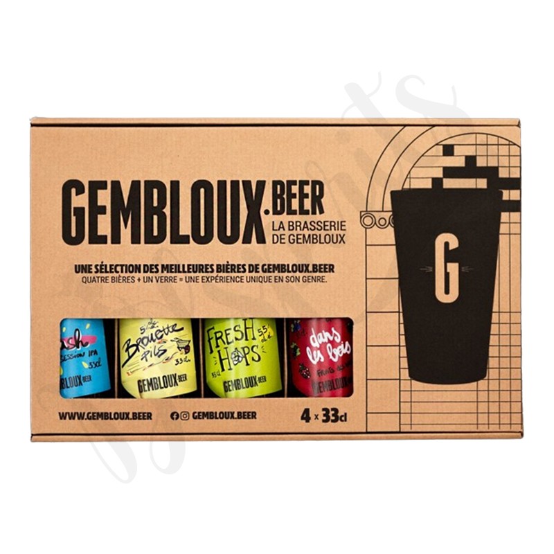 Gembloux Beer Discovery Box - 4 x 33 cl + 1 glass
