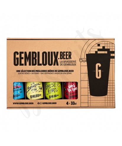 Gembloux Beer Discovery Box - 4 x 33 cl + 1 glass