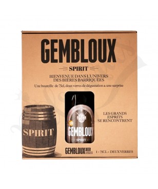 Coffret Gembloux Spirit - 75 cl + 2 verres + 2 sous-bocks