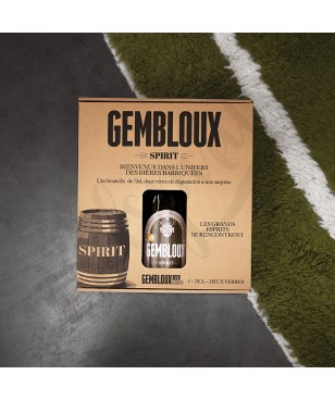 Coffret Gembloux Spirit - 75 cl + 2 verres + 2 sous-bocks